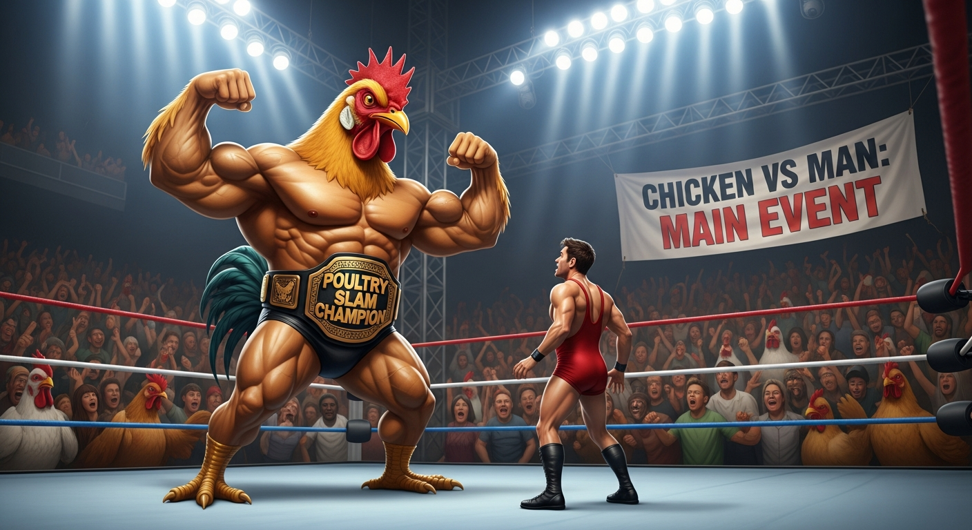  Chicken VS Man  